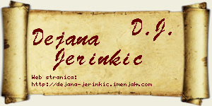 Dejana Jerinkić vizit kartica